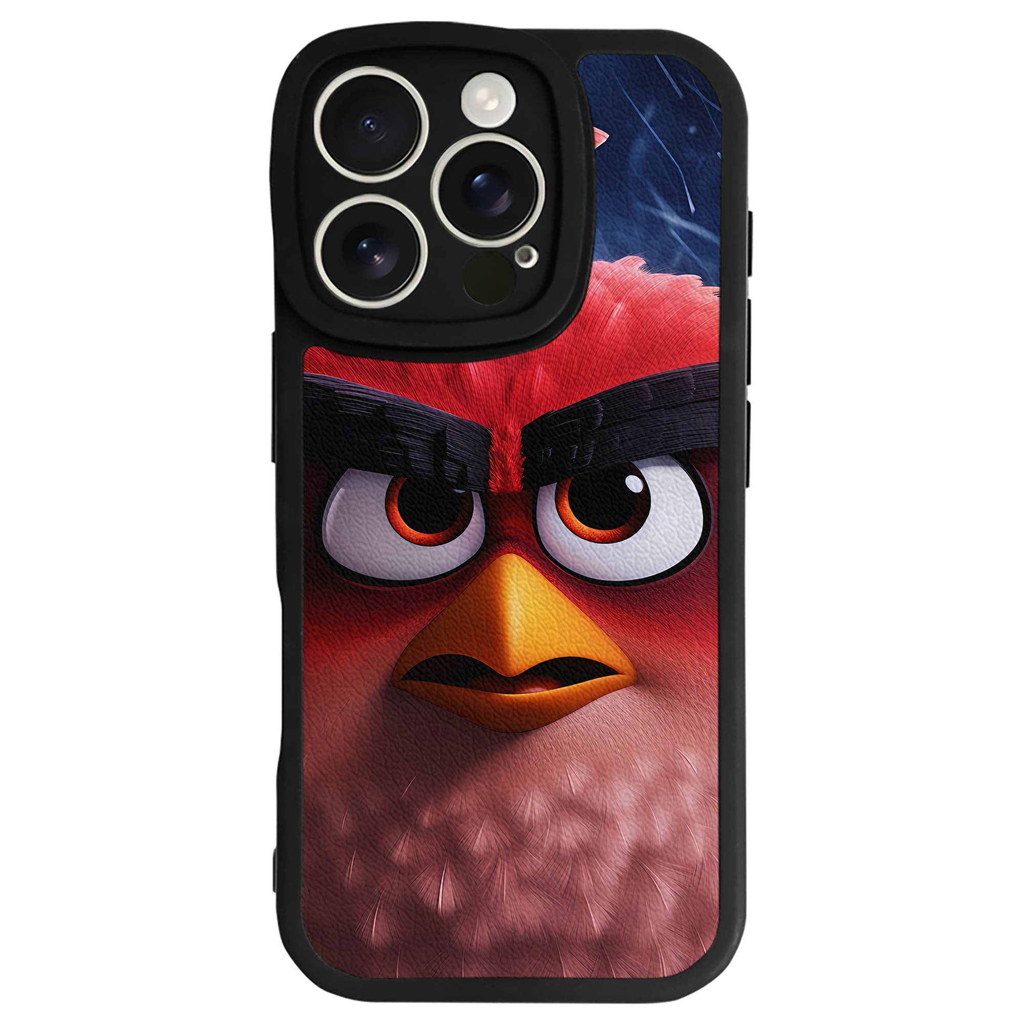 （画像用） Angry Birds アングリーバード 【iPhone 16シリーズ対応】シリコンスマホケース（レザー調） 材質：シリコン